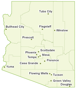 Map of Arizona