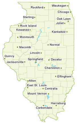 Map of Illinois