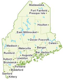 Map of Maine