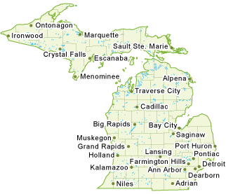 Map of Michigan