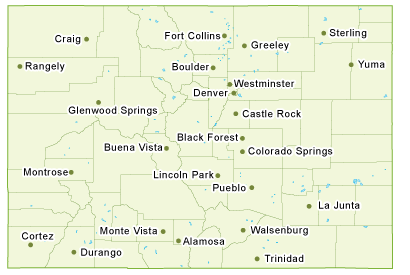 Map of Colorado