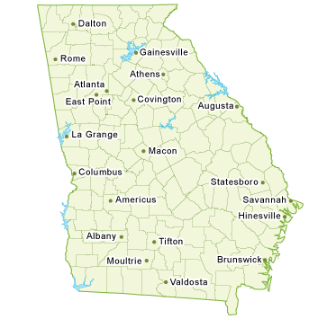 Map of Georgia