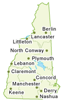 Map of New Hampshire